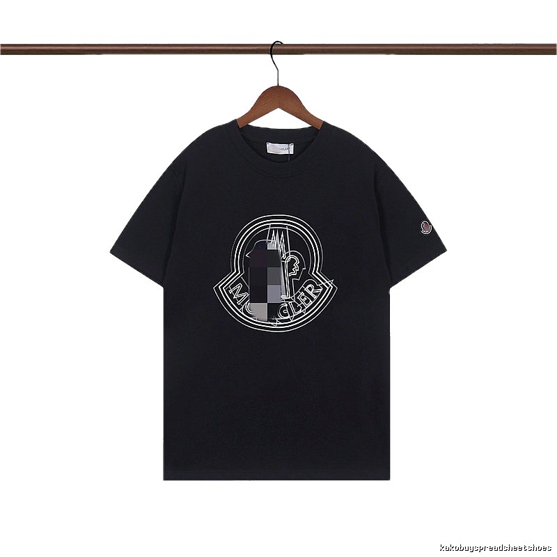 Moncler Classic Logo Casual Black Short-sleeve T-shirt