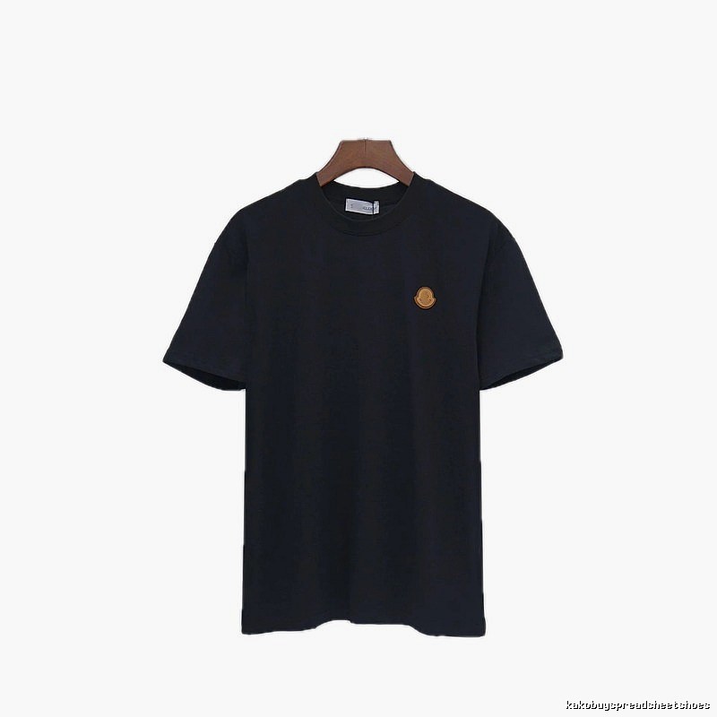 Moncler Classic Minimalist Style Black Short-sleeved T-shirt