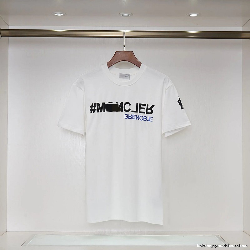 Moncler Grenoble Trendy Printed White T-Shirt