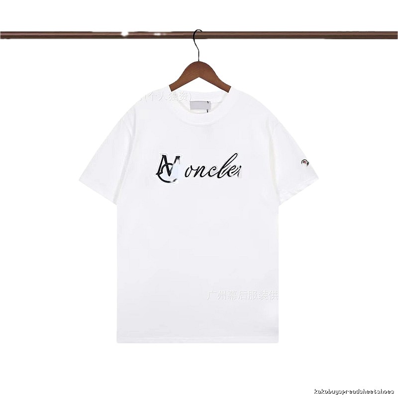 Moncler Letter Print Casual White T-Shirt