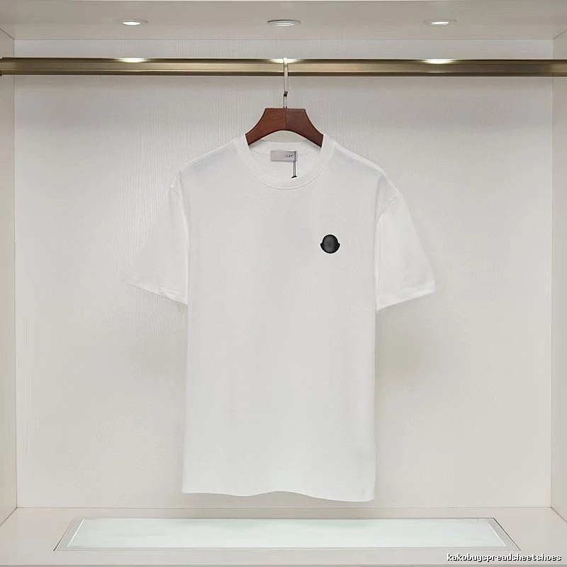 Moncler Minimalist Casual Style White Short-sleeved T-shirt