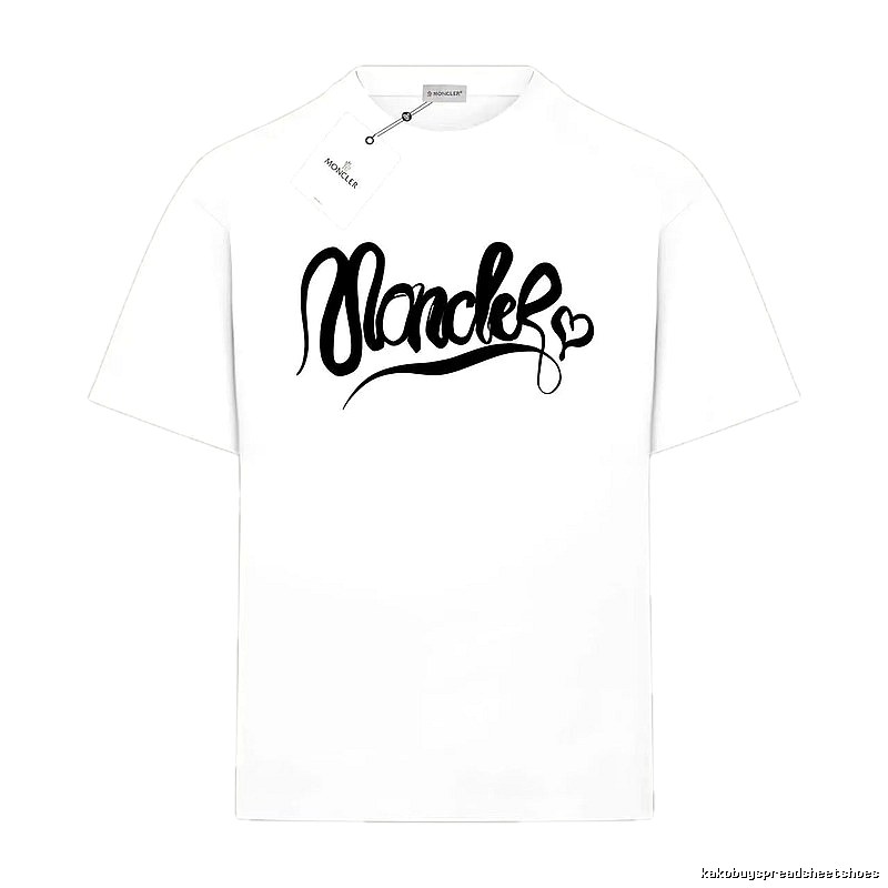 Moncler minimalist style white T-shirt
