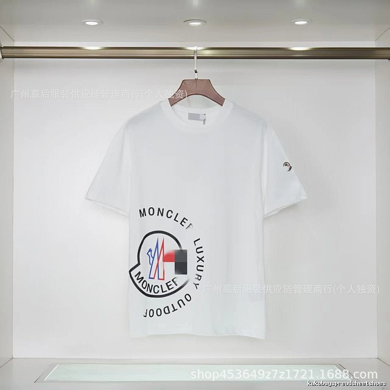 Moncler Outdoor Casual Style White Short-sleeve T-shirt