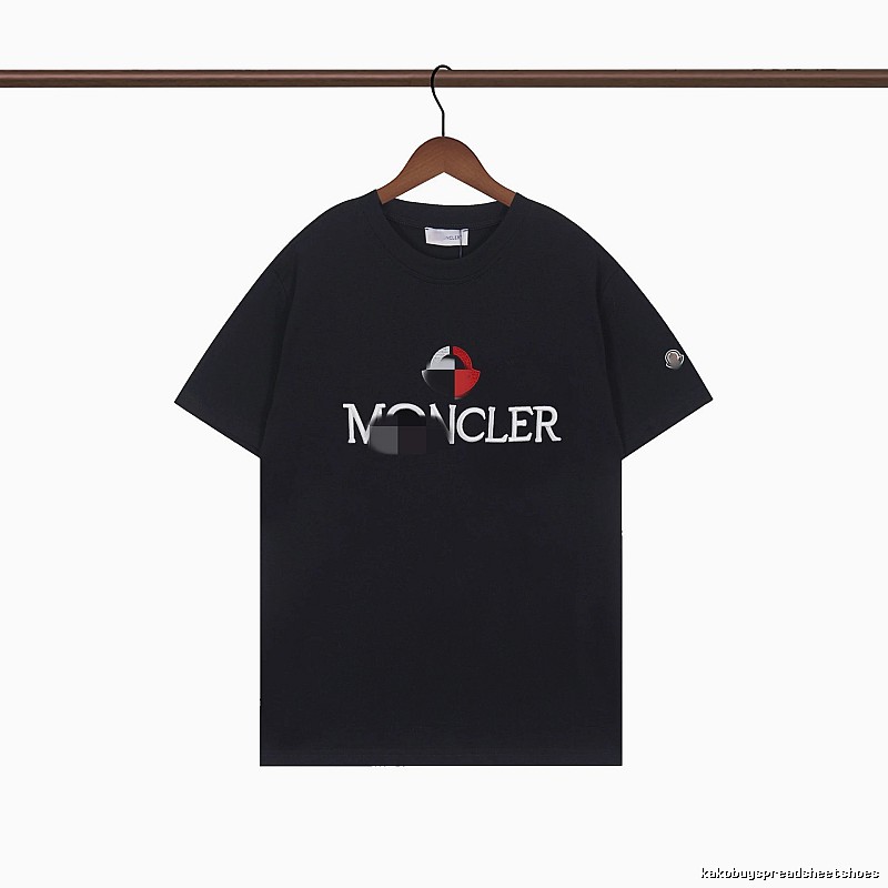 Moncler Printed Casual Black Short-sleeve T-shirt