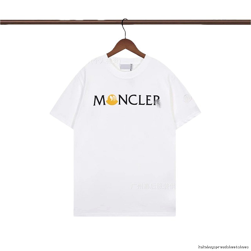 Moncler Printed Casual White Short-sleeve T-shirt