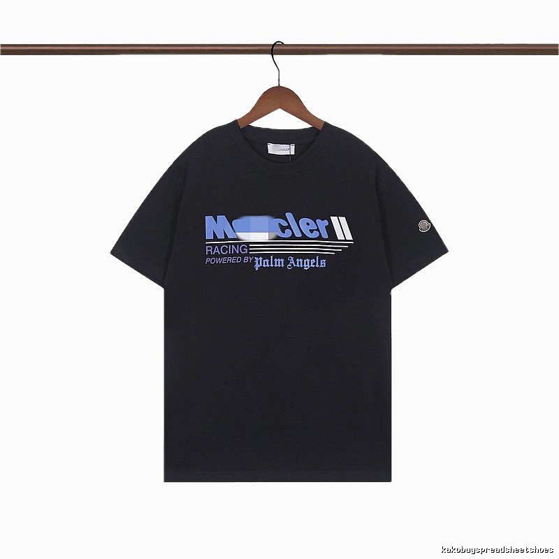 Moncler Racing Co-branded Street Style Black Short-sleeve T-shirt