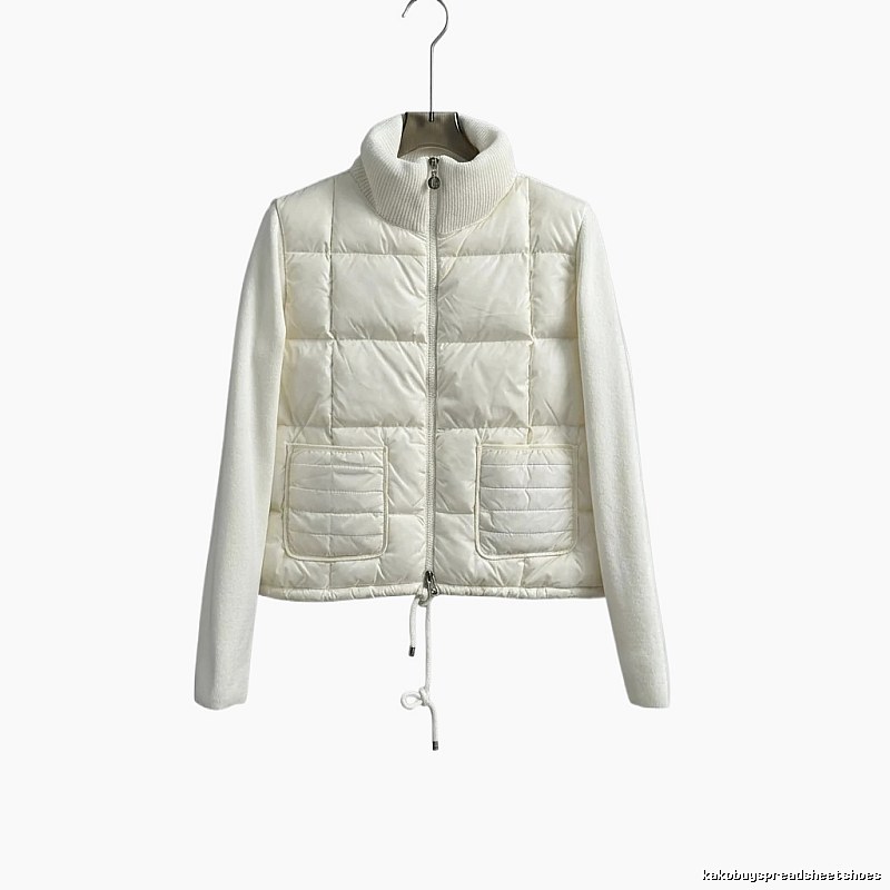 Moncler retro-style white down jacket