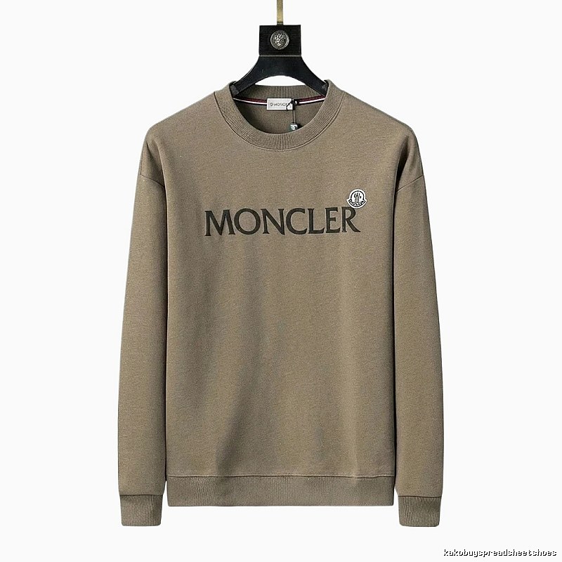 Moncler simple style khaki sweatshirt