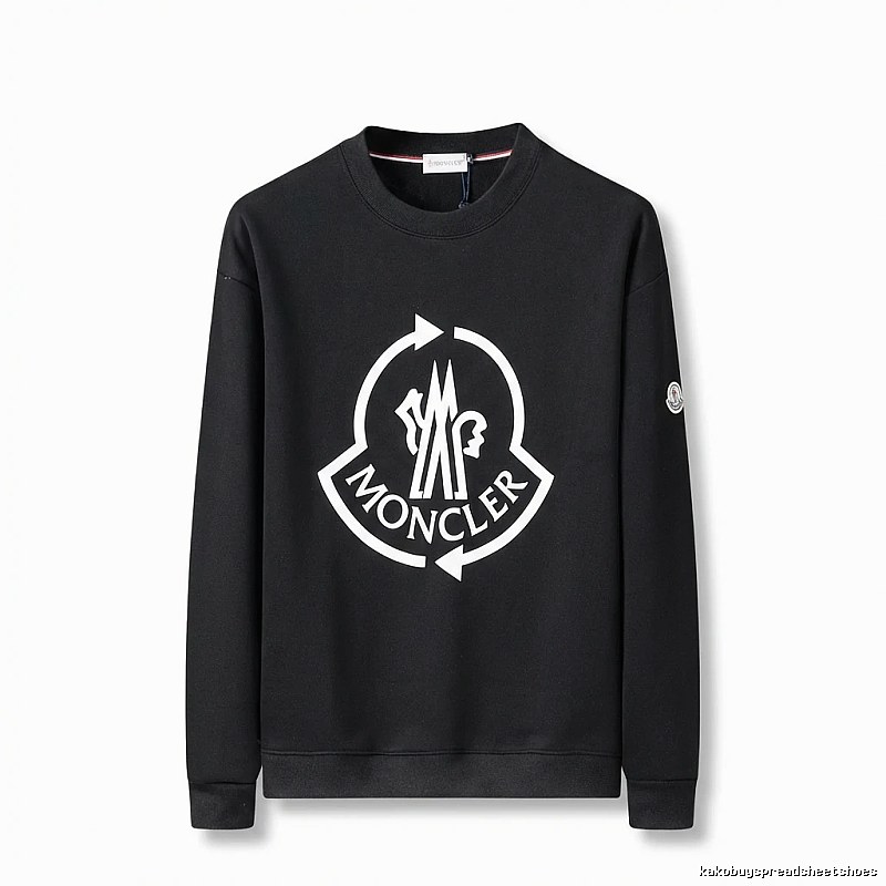Moncler's classic trendy black sweatshirt