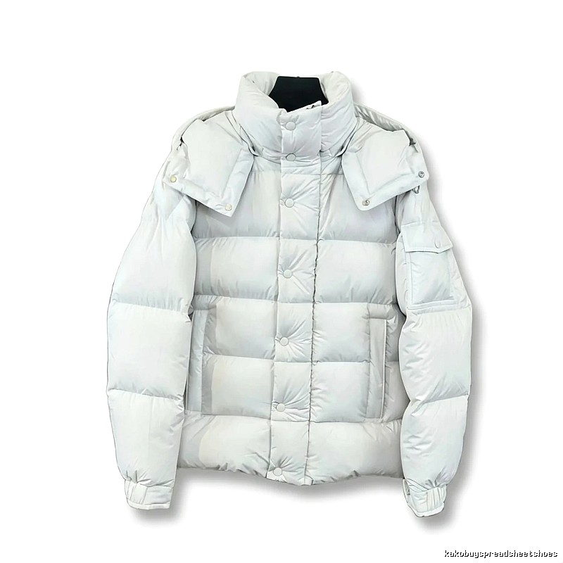 Moncler's classic white down jacket.
