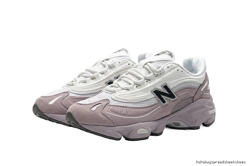 New Balance 1906 retro style pink and white shoes