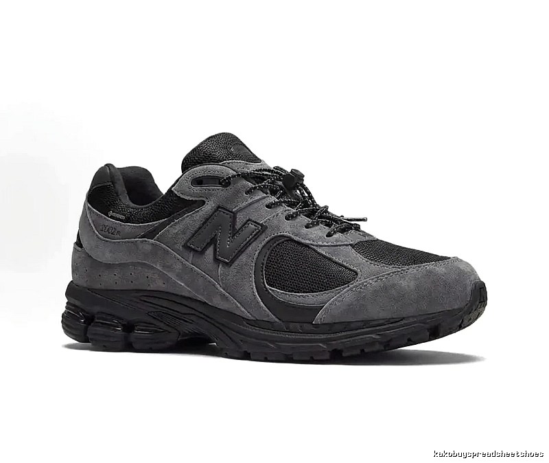 New Balance 2002R Retro Style Grey and Black Shoes