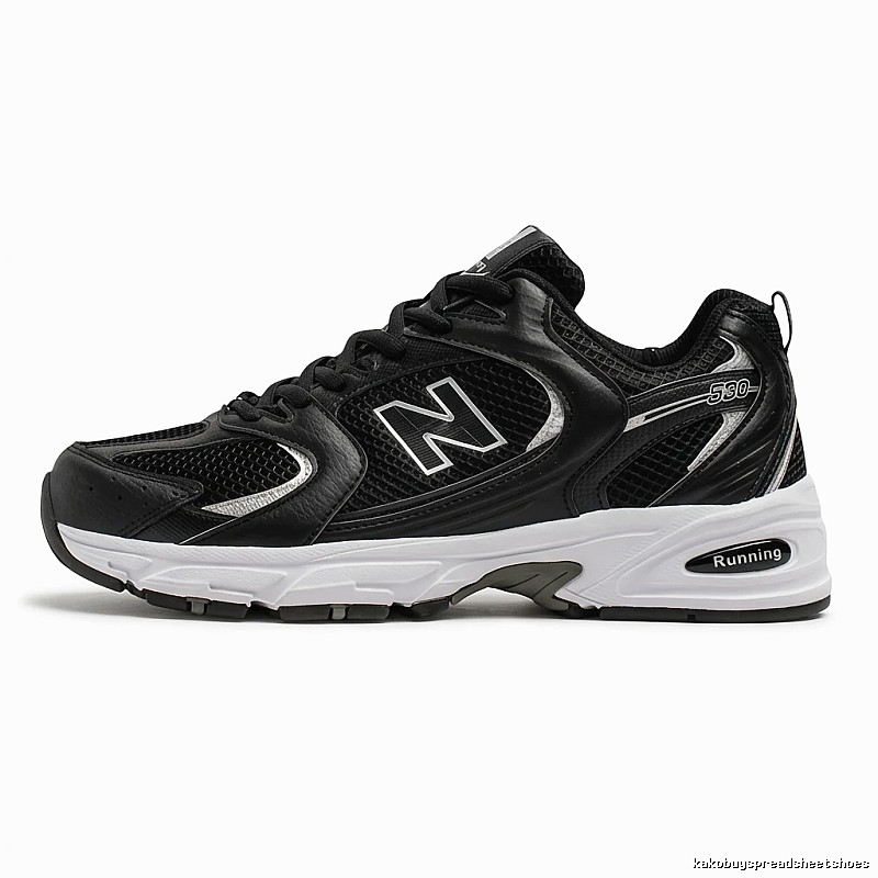 New Balance 530 retro style black shoes