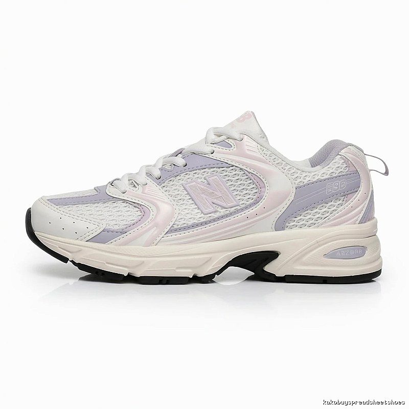 New Balance 530 Retro Style White and Pink Sneakers