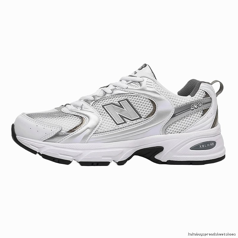 New Balance 530 retro-style white shoes