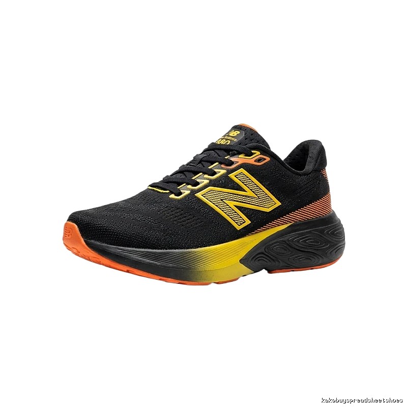 New Balance 880 Trendy Black-Orange Athletic Shoes