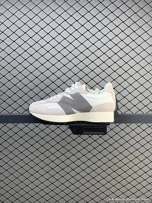 New Balance Gray Retro Runners Highlighting Road Runner Profile