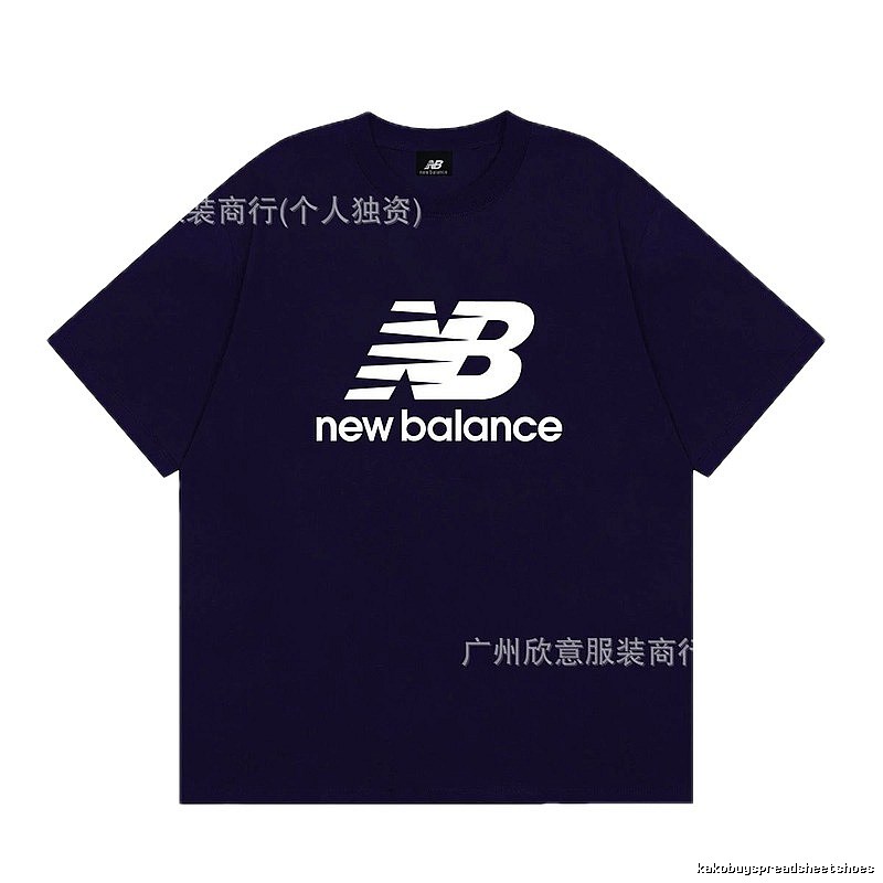 New Balance Printed Casual Navy Short-sleeve T-shirt