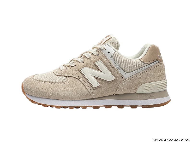 New Balance retro-style light gray sports shoes