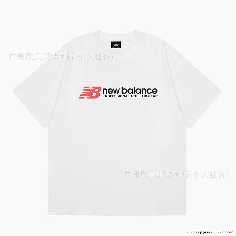 New Balance Sports Casual Style White Short-sleeve T-shirt
