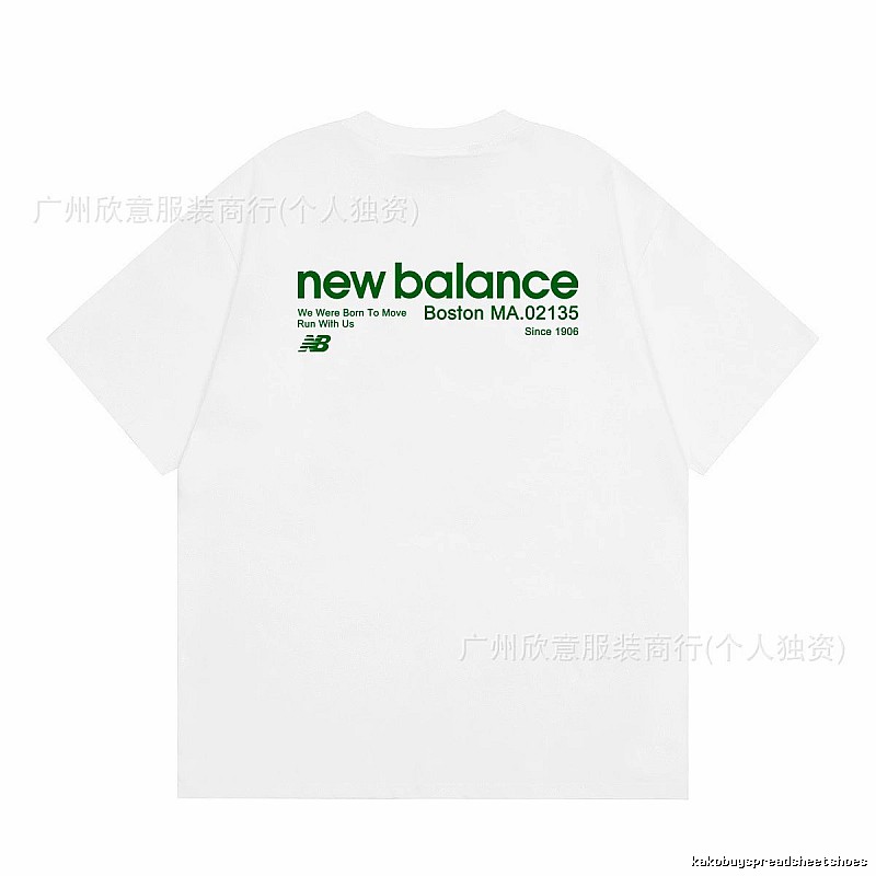 New Balance Vintage Casual Printed White T-Shirt