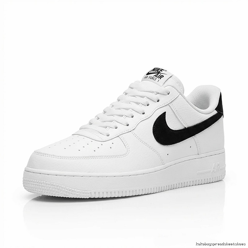 Nike Air Force 1 Black and White Minimalist Sneakers