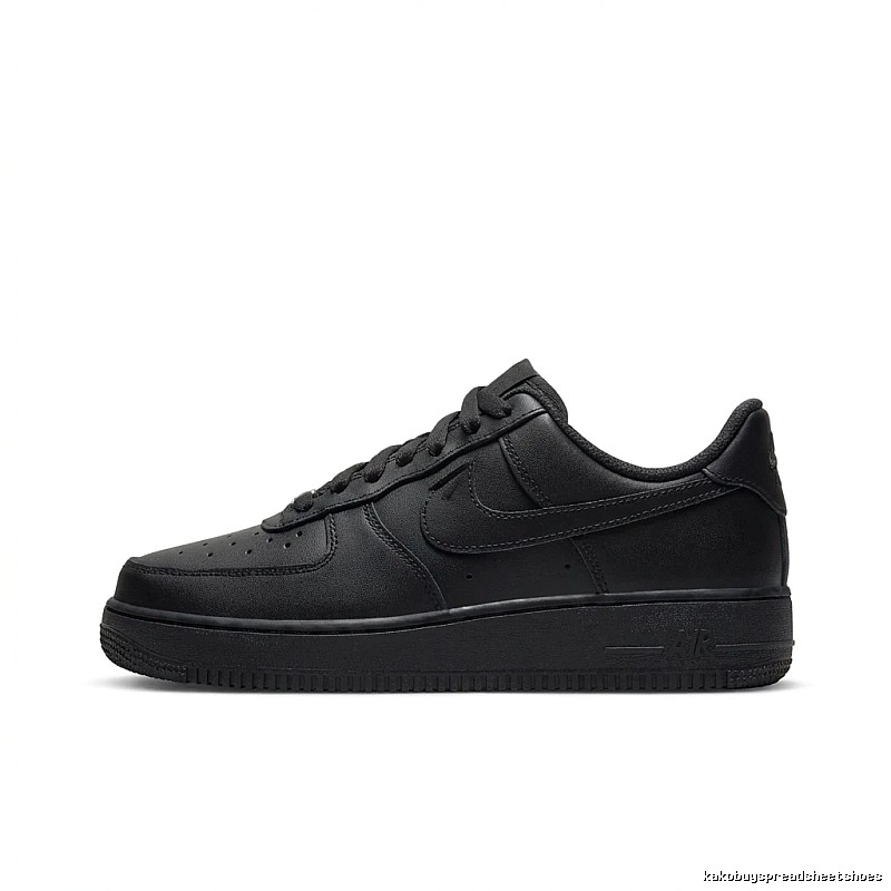 Nike Air Force 1 Simple Black Shoes