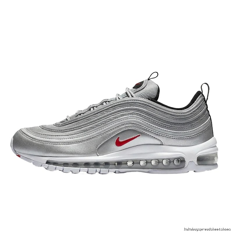 Nike Air Max 97 Silver and White Trendy Shoes