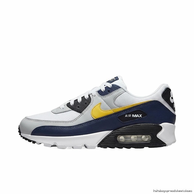 Nike Air Max retro style white and blue shoes