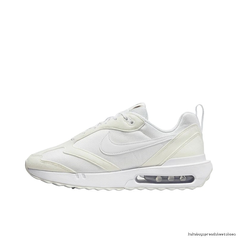 Nike Air retro-style white shoes