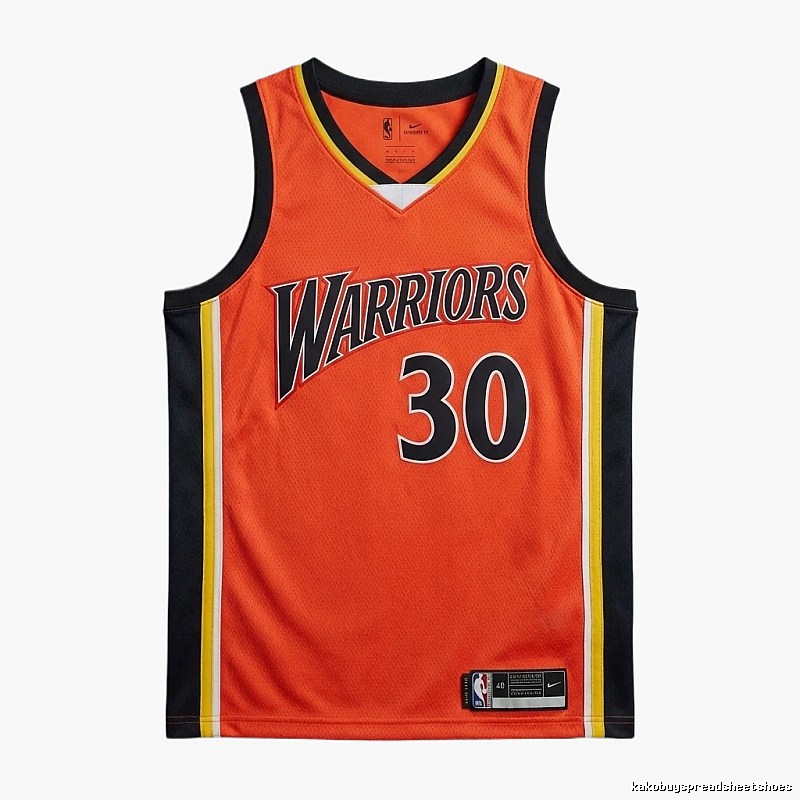 Nike Curry series orange and black basketball uniforms