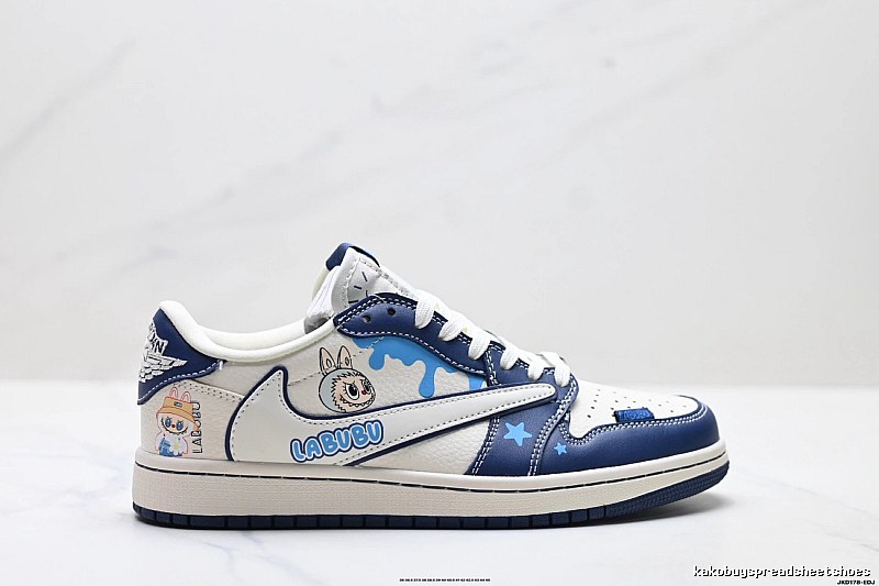 Nike Dunk Labubu Blue and White Childlike Style