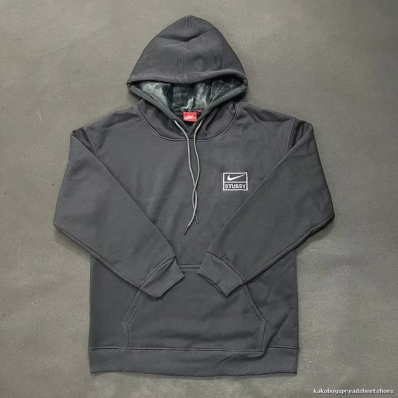 Nike Gray Zip Hoodie Smart Casual Swoosh