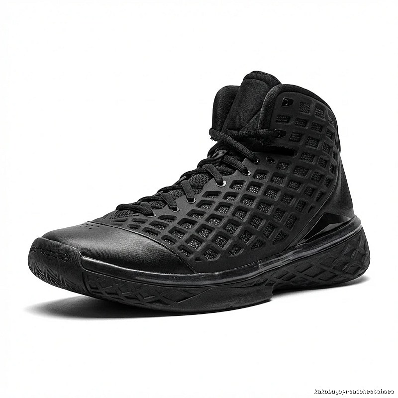 Nike high-top black sports shoes