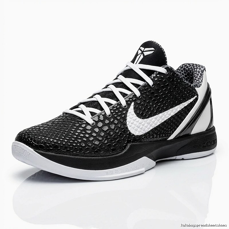 Nike Kobe series black and white trendy basketball shoes
