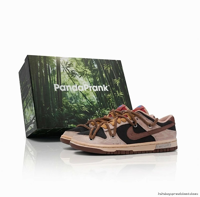 Nike retro brown and black sports shoes