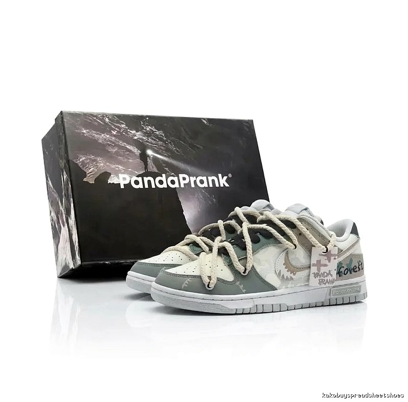 Nike retro gray and white sports shoes