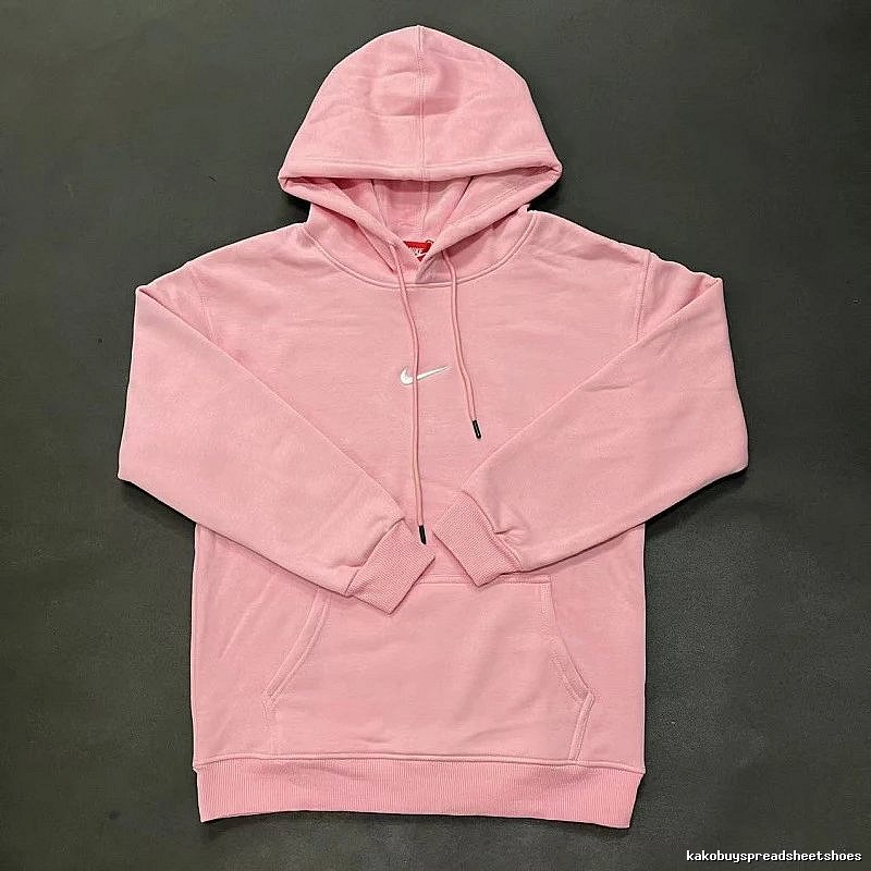 Nike Small Chest-Logo Detail Small-Logo Detail Pink Zip Hoodie Gift Ready Swoosh