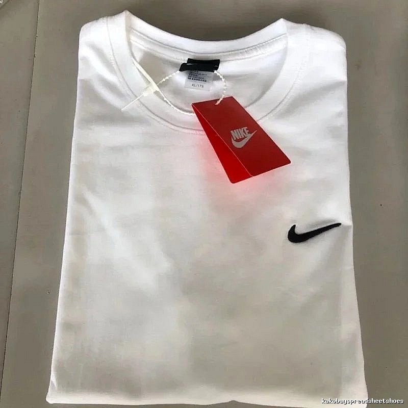 Nike White Swoosh T-Shirt Side Logo Detail