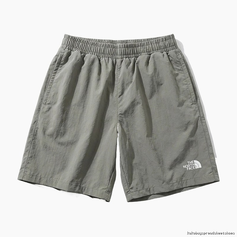 North Face casual style gray-green shorts