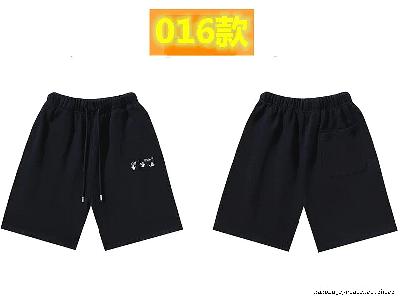 Off-White 016 Style Black Trendy and Cool Shorts