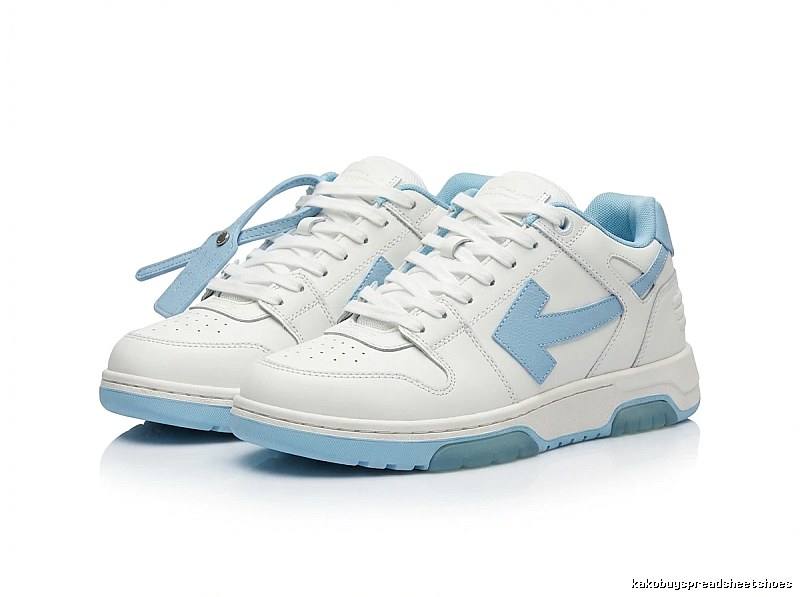 Off-White casual style white and blue sports shoes
