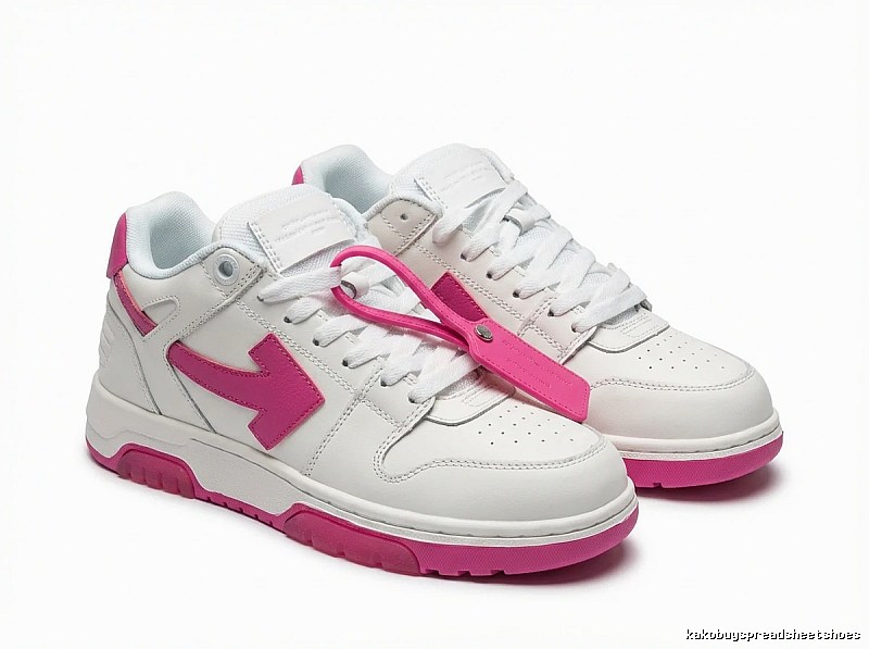 Off-White casual style white and pink shoes