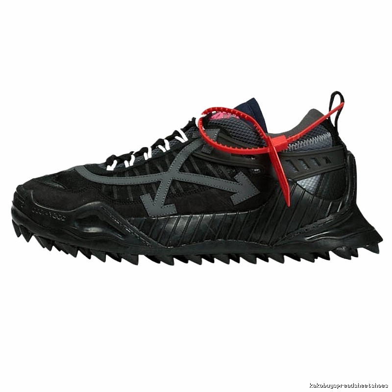 Off-White functional style black sports shoes