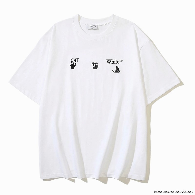 Off-White Gesture Print Style White T-shirt