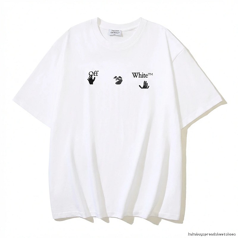 Off-White Gesture Style White T-shirt
