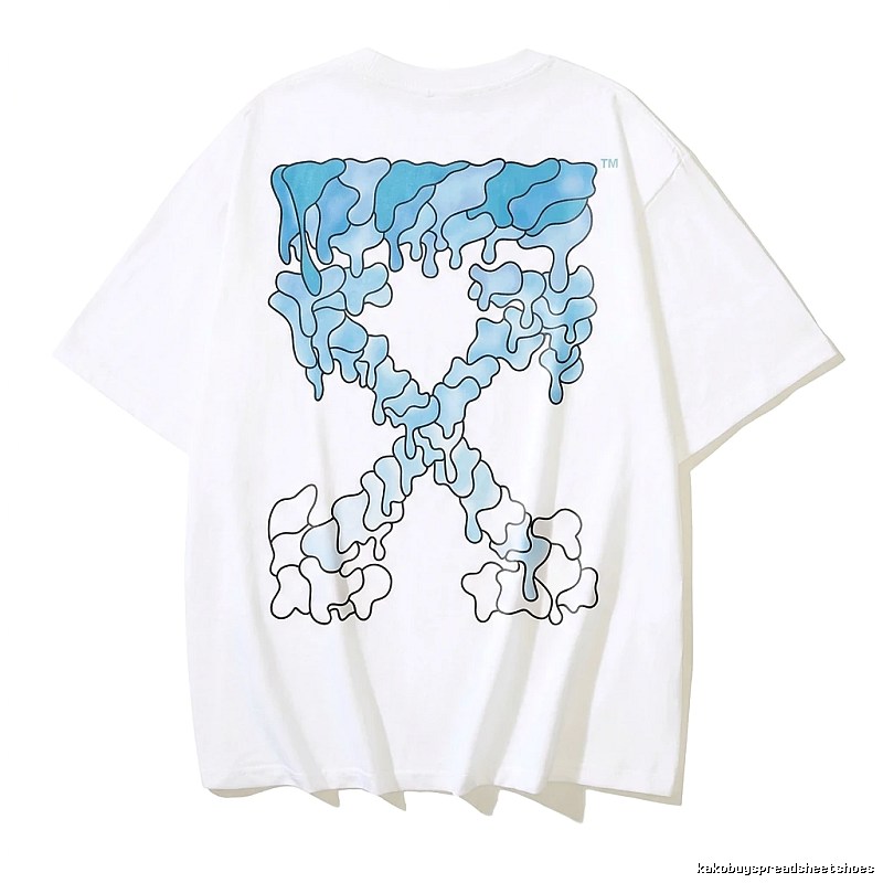 Off-White Gradient Blue Trendy T-shirt