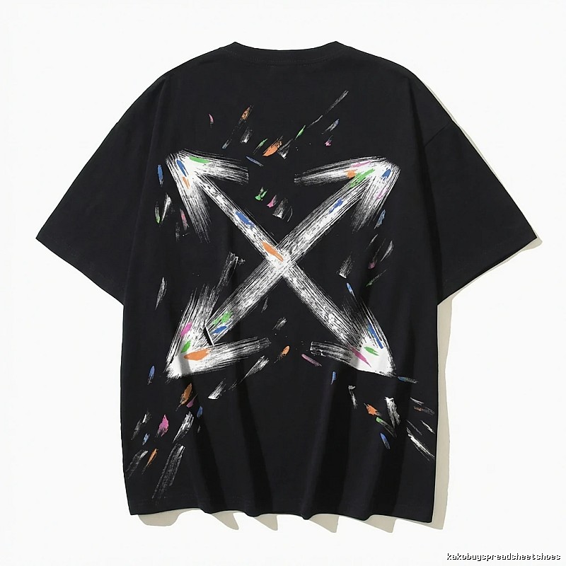 Off-White Graffiti Style Black T-shirt