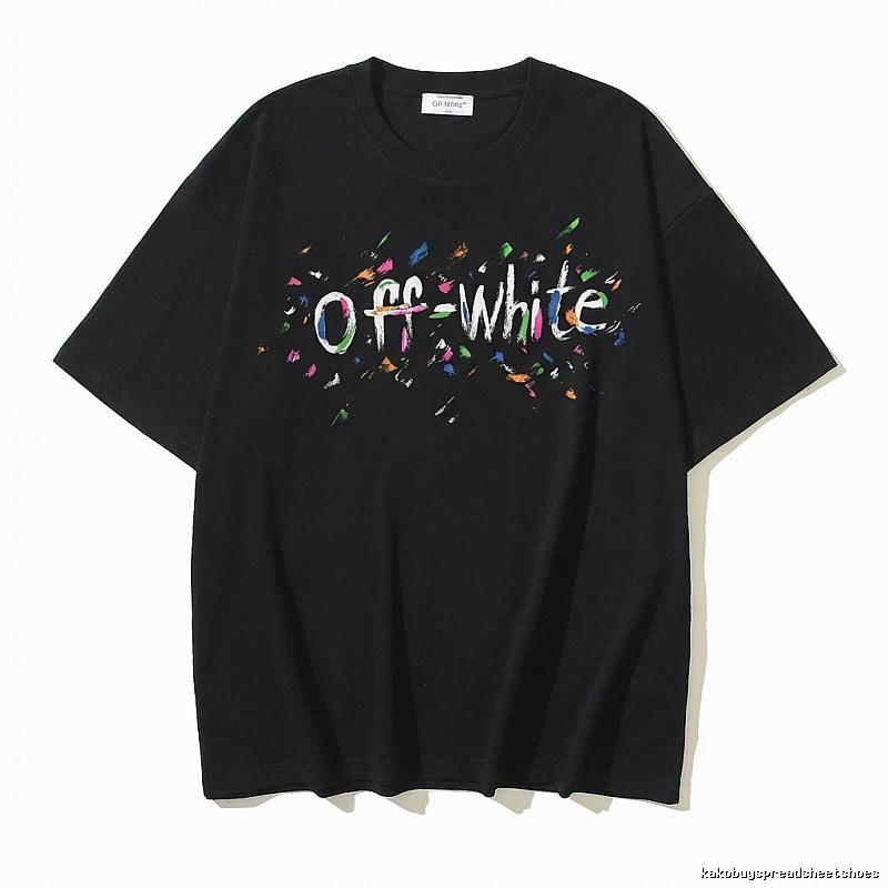 Off-White Graffiti Style Black T-shirt
