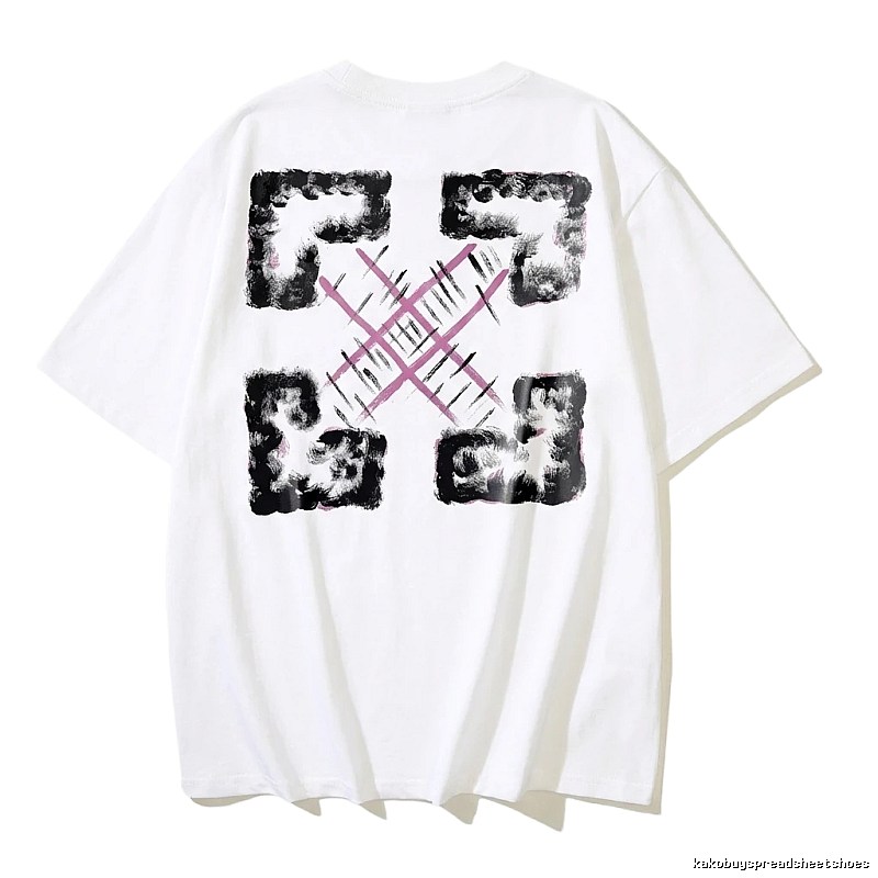 Off-White Graffiti Style White T-shirt